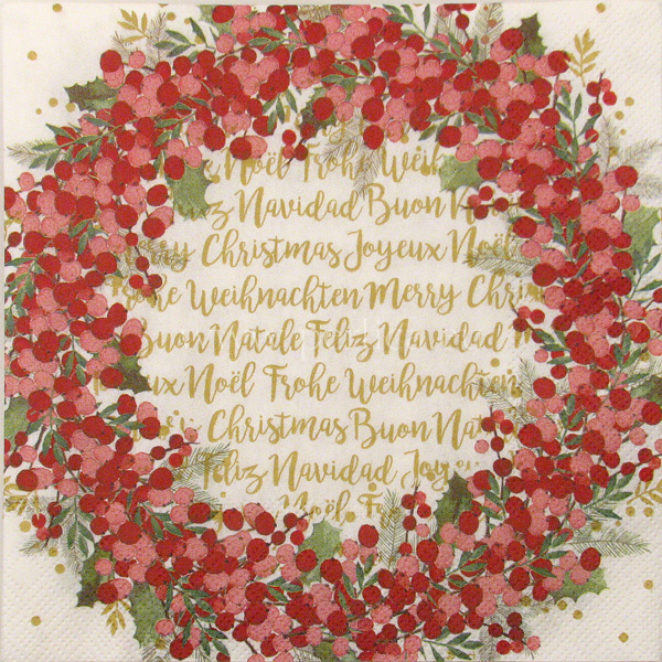 Salveta Cynthia wreath ,cream ZI30