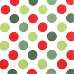 Salveta Maxi Dots Red and Green,G6
