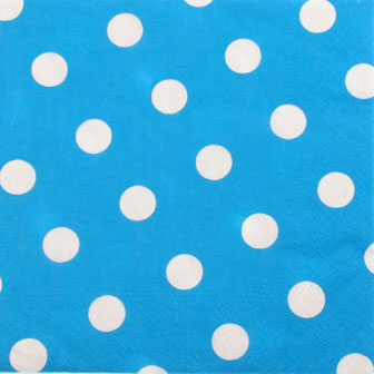 Salveta Polka Dots White Blue, G6