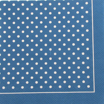 Salveta Polka Dots White Blue, G7