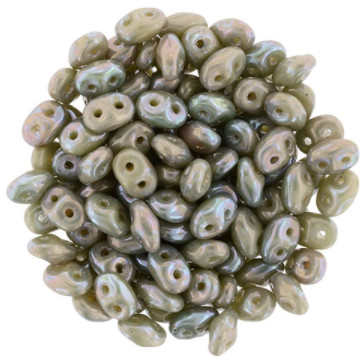 Superduo 2,5x5 mm, 10 gr,  nebula opaque beige, SD4
