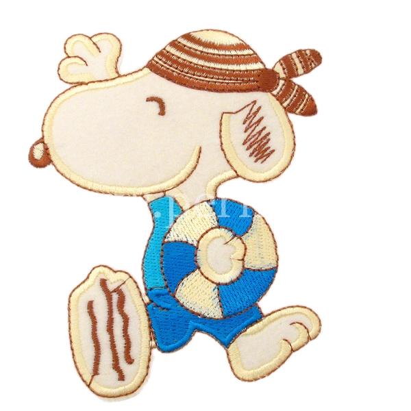 Zakrpa Snoopy na plazi 110x88mm, ZK11