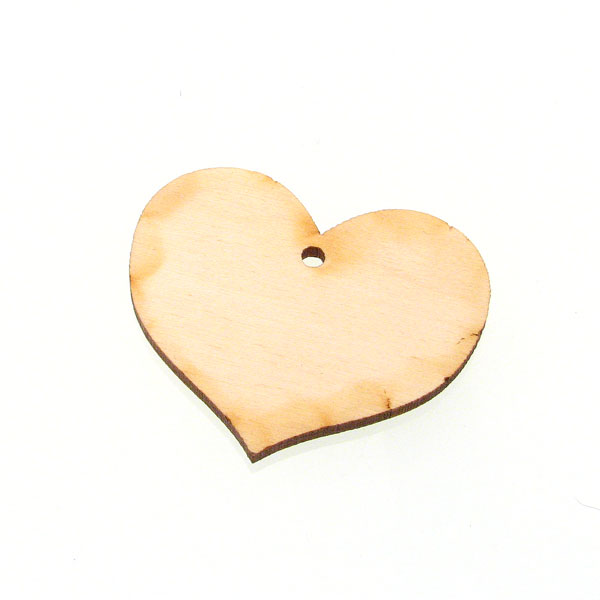 Srce drveno 4 x 4,5 cm, 4 kom,  DRV17