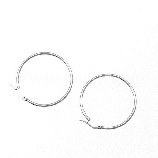 Naušnice inox SS304 38,5x2 mm, SS53