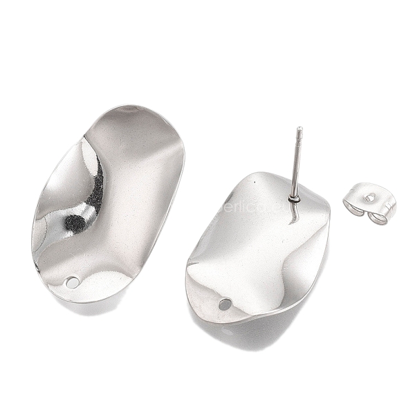 Kopča za naušnice SS304, 25x16mm, 2 kom, SS12
