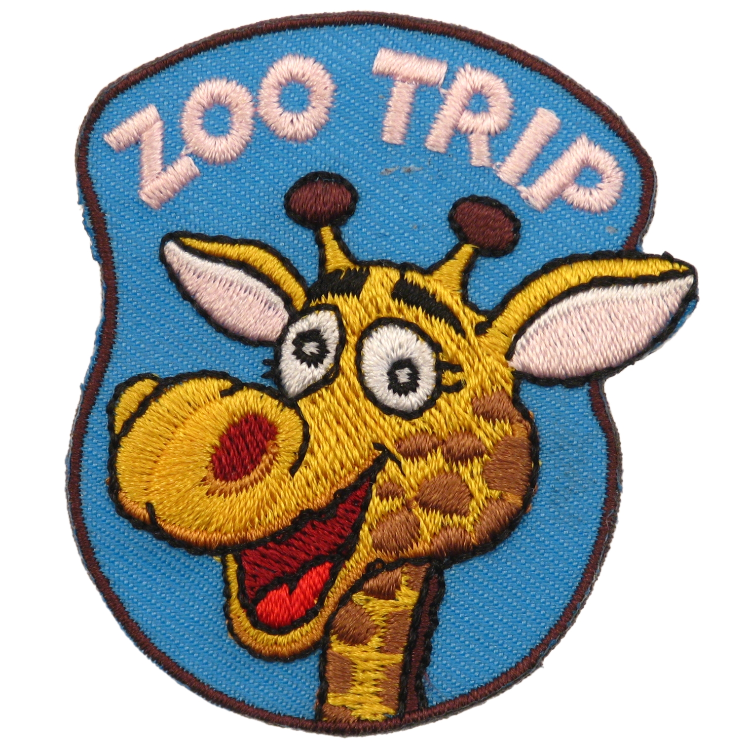 Tekst.zakrpa Zoo Trip Giraffe 55x45 mm, ZK7