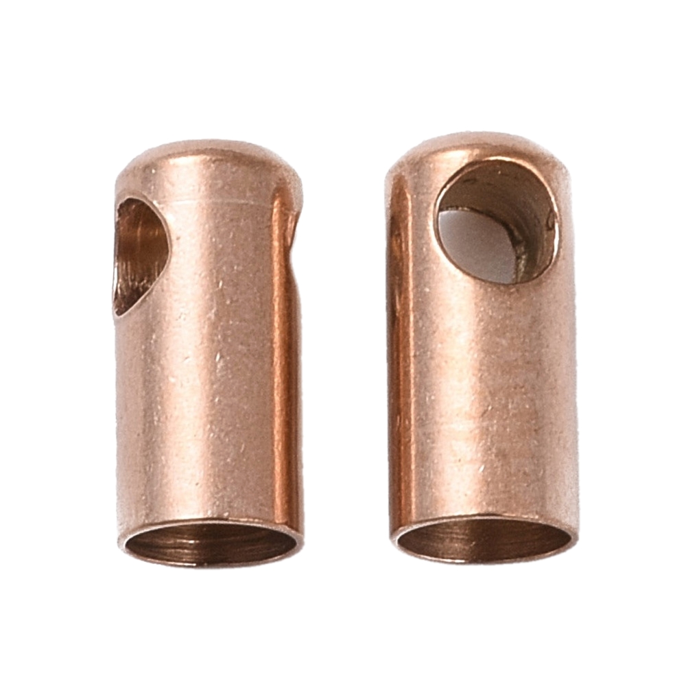 Terminal SS304, vel 8,5x3,8 mm, rupa za alkicu 1,8 m, unut.promjer: 3 mm,  boja: roza zlato SS13