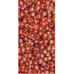 Toho 11/0 Ins.Col.Jonquil Brick Red Lined 10 gr