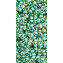Toho 11/0 Ins.Col.Jonquil Turquise Lined 10 gr