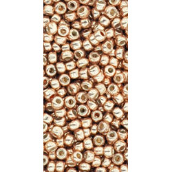 TOHO 11/0 Perma Finish Galvanized Rose Gold