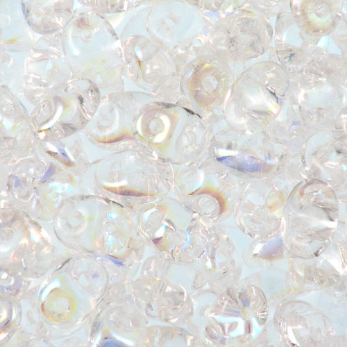 Superduo 2,5x5mm, 10 gr, Crystal AB, SD3