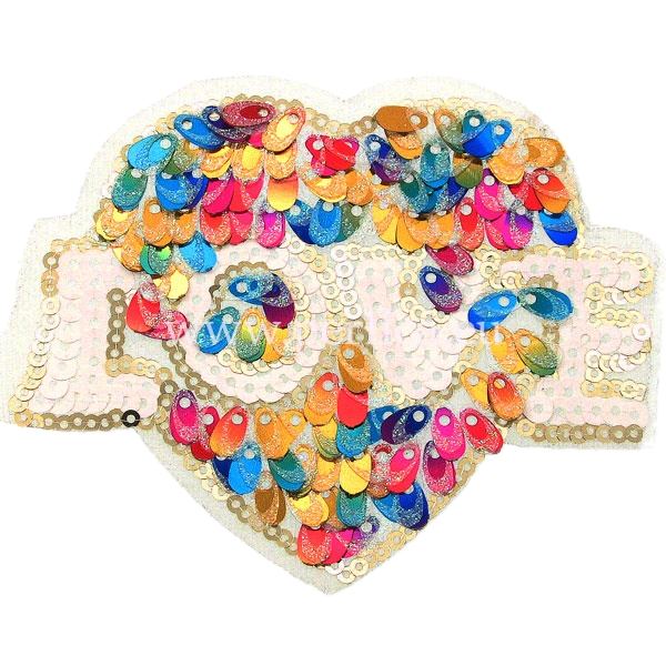 Tekstilna zakrpa LOVE 15 cm,  ZK6